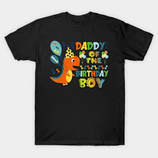 Daddy Of The Birthday Boy Dinosaur T-Shirt